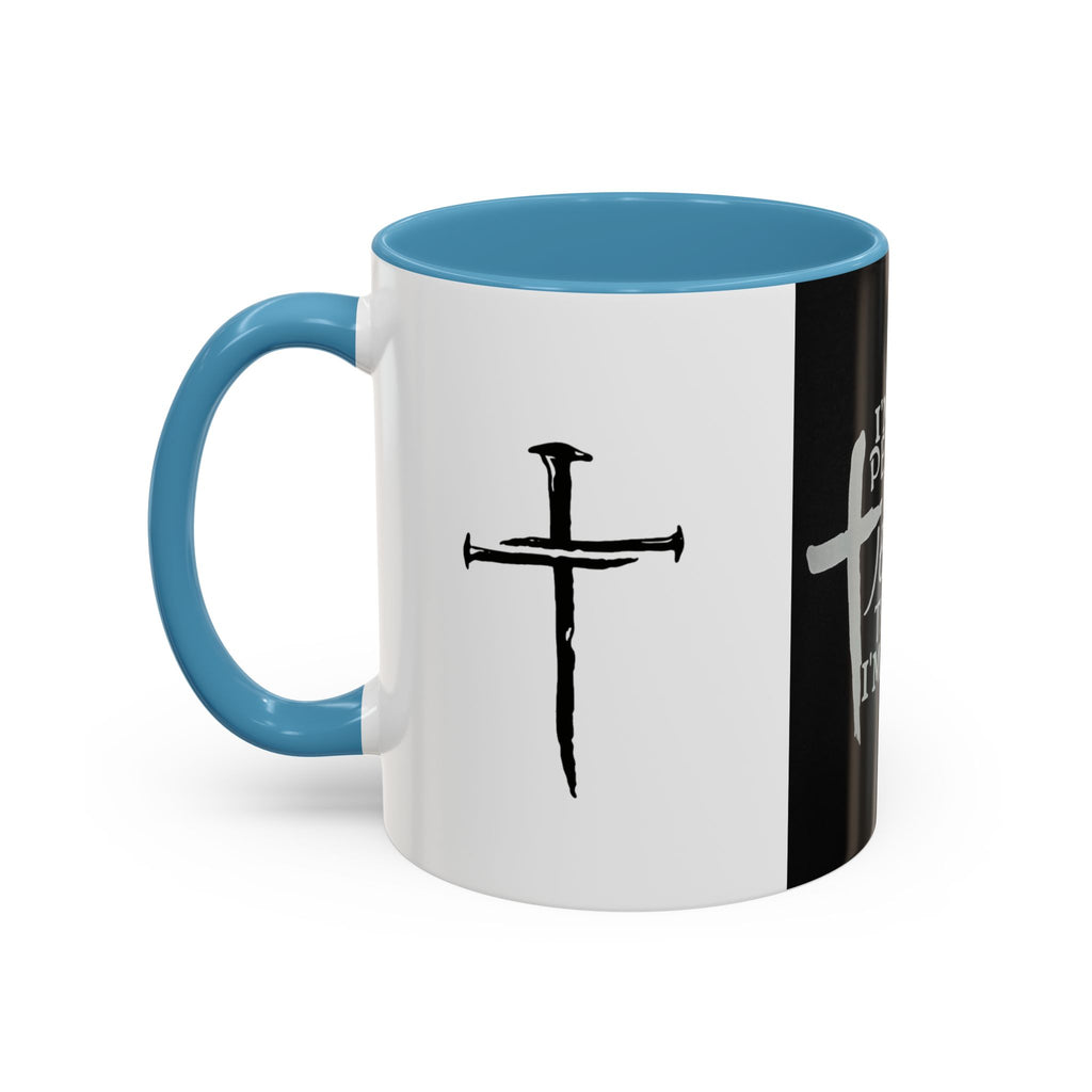 Jesus Thinks I’m Worth Dying For Coffee Mug — Christian Cross Accent Mug