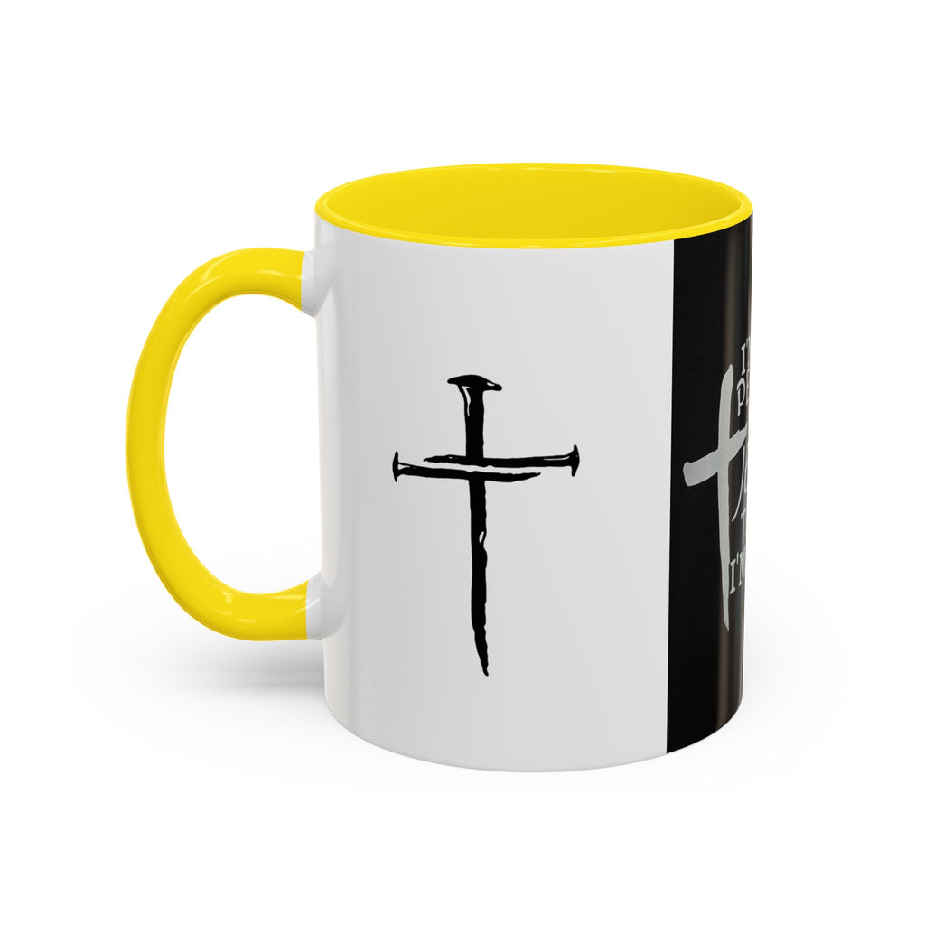 Jesus Thinks I’m Worth Dying For Coffee Mug — Christian Cross Accent Mug