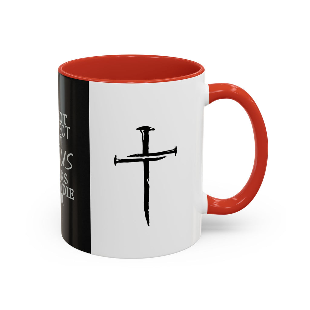 JParker.Jesus Thinks I’m Worth Dying For Coffee Mug — Christian Cross Accent Mug