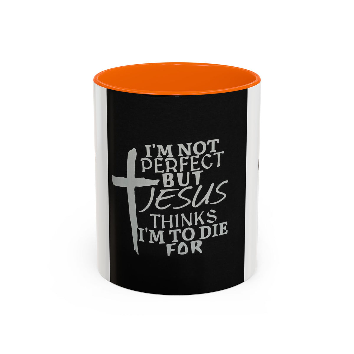 Jesus Thinks I’m Worth Dying For Coffee Mug — Christian Cross Accent Mug