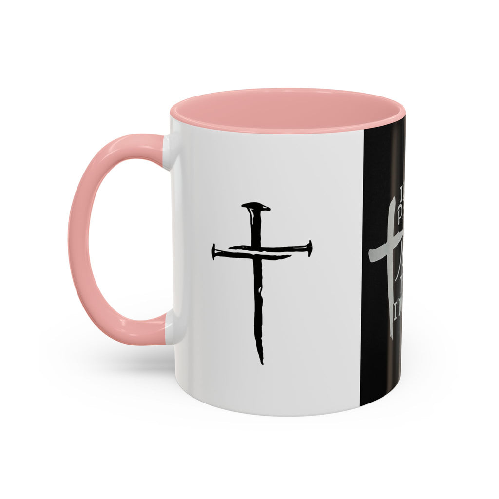 Jesus Thinks I’m Worth Dying For Coffee Mug — Christian Cross Accent Mug