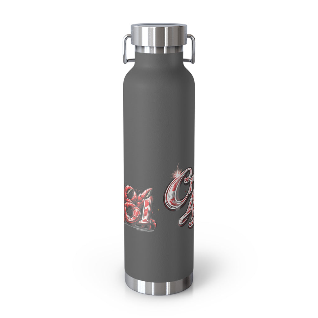 22oz Insulated Water Bottle — School Spirit 'BETH HHS' Graphic