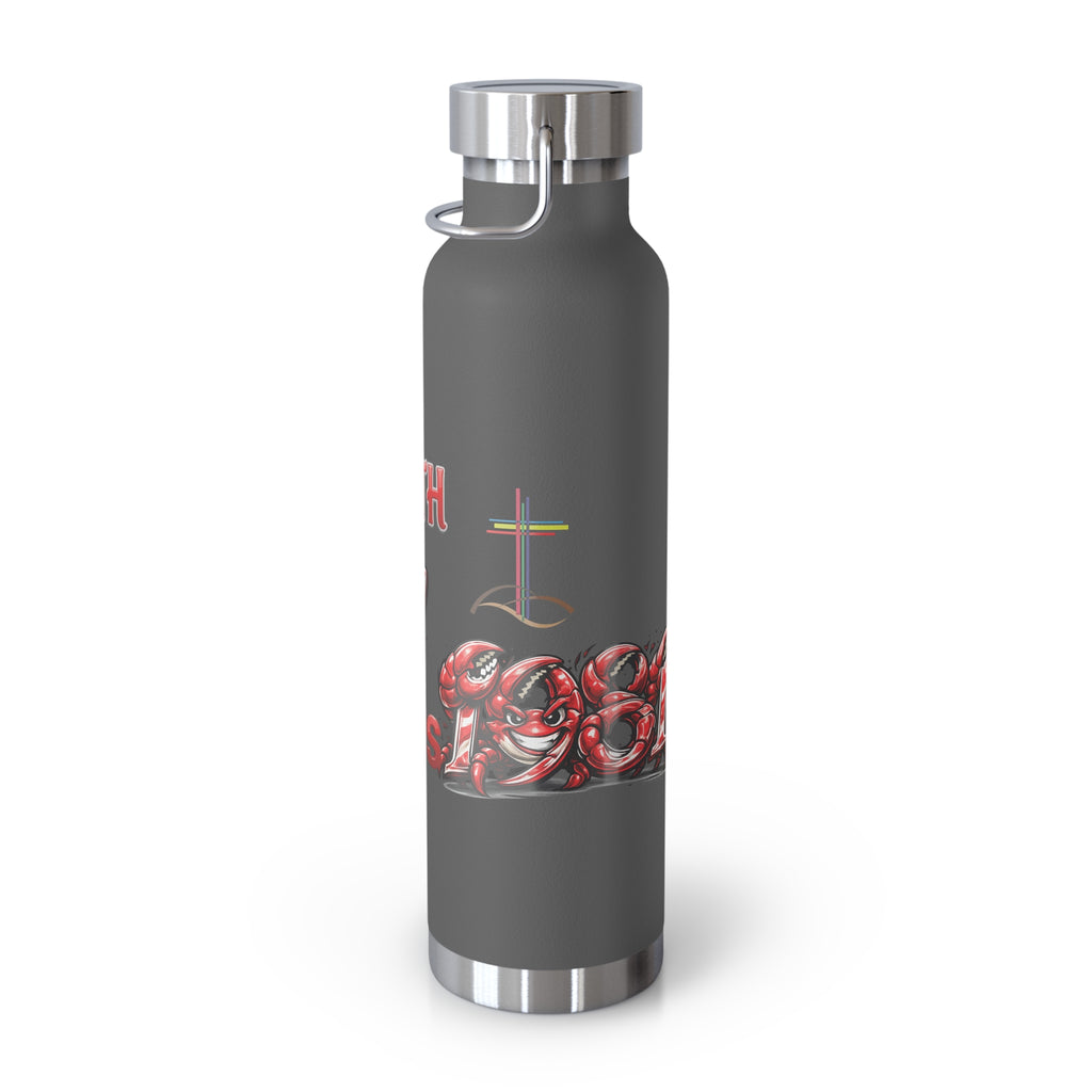 22oz Insulated Water Bottle — School Spirit 'BETH HHS' Graphic