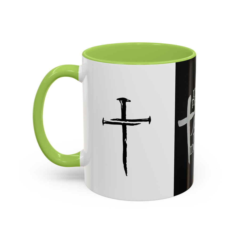 Jesus Thinks I’m Worth Dying For Coffee Mug — Christian Cross Accent Mug