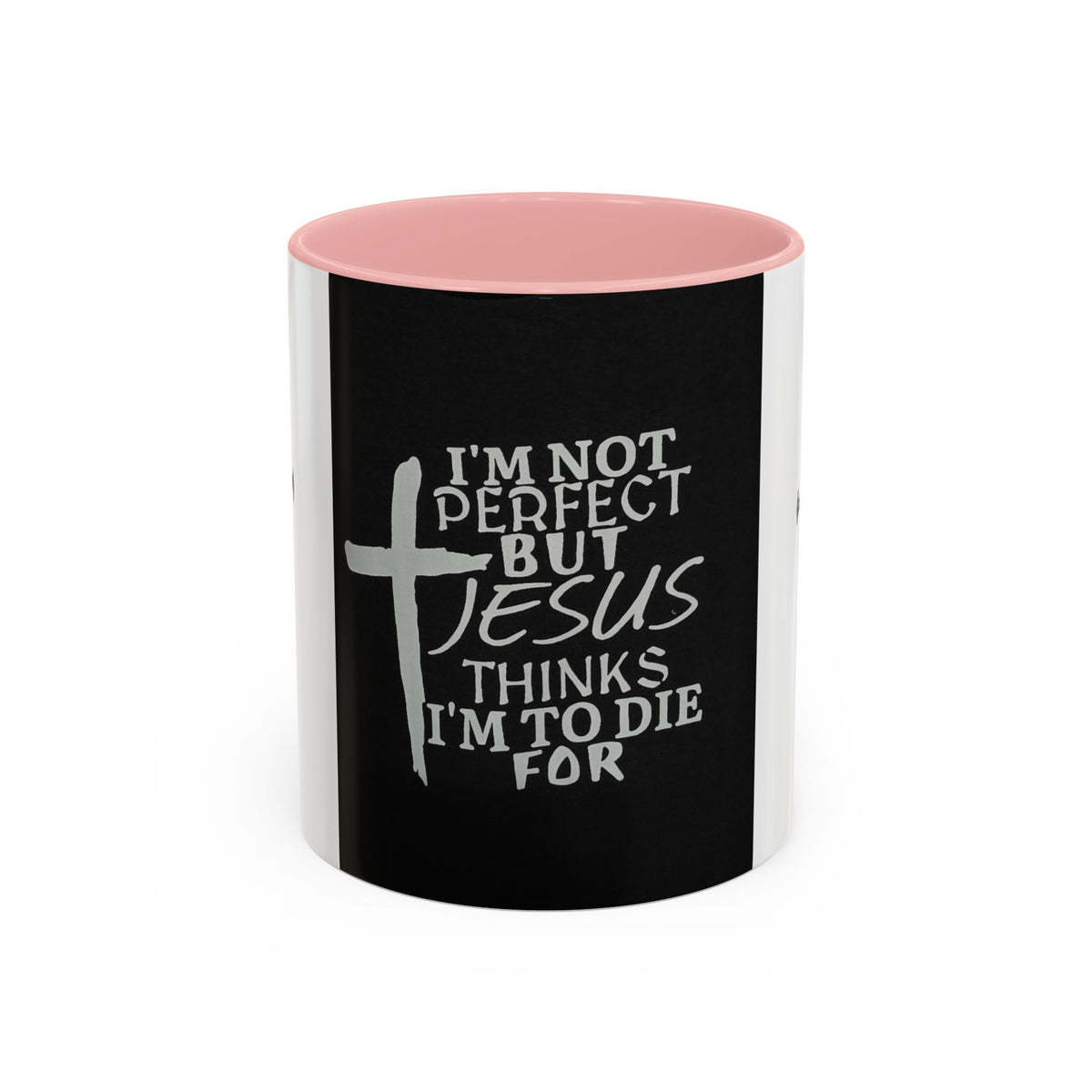 Jesus Thinks I’m Worth Dying For Coffee Mug — Christian Cross Accent Mug