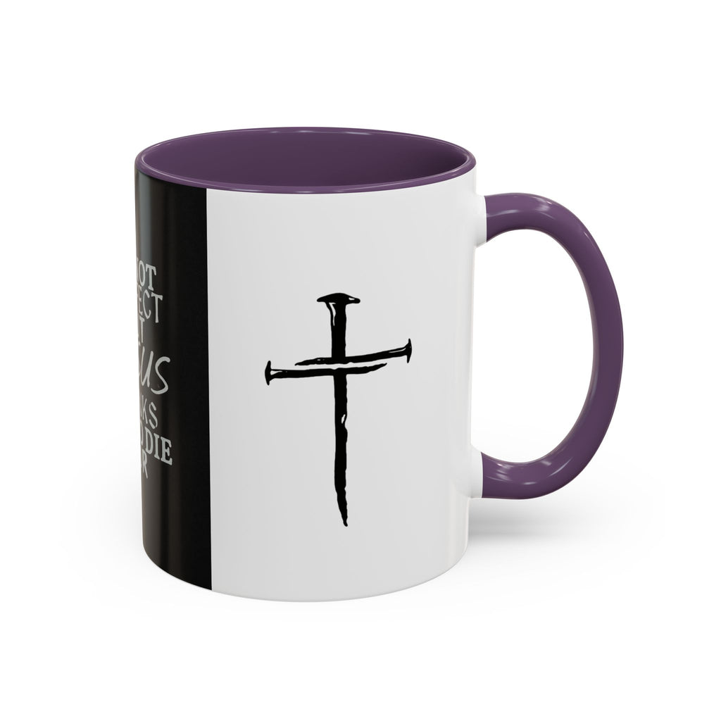 JParker.Jesus Thinks I’m Worth Dying For Coffee Mug — Christian Cross Accent Mug