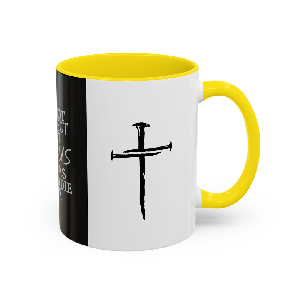 JParker.Jesus Thinks I’m Worth Dying For Coffee Mug — Christian Cross Accent Mug