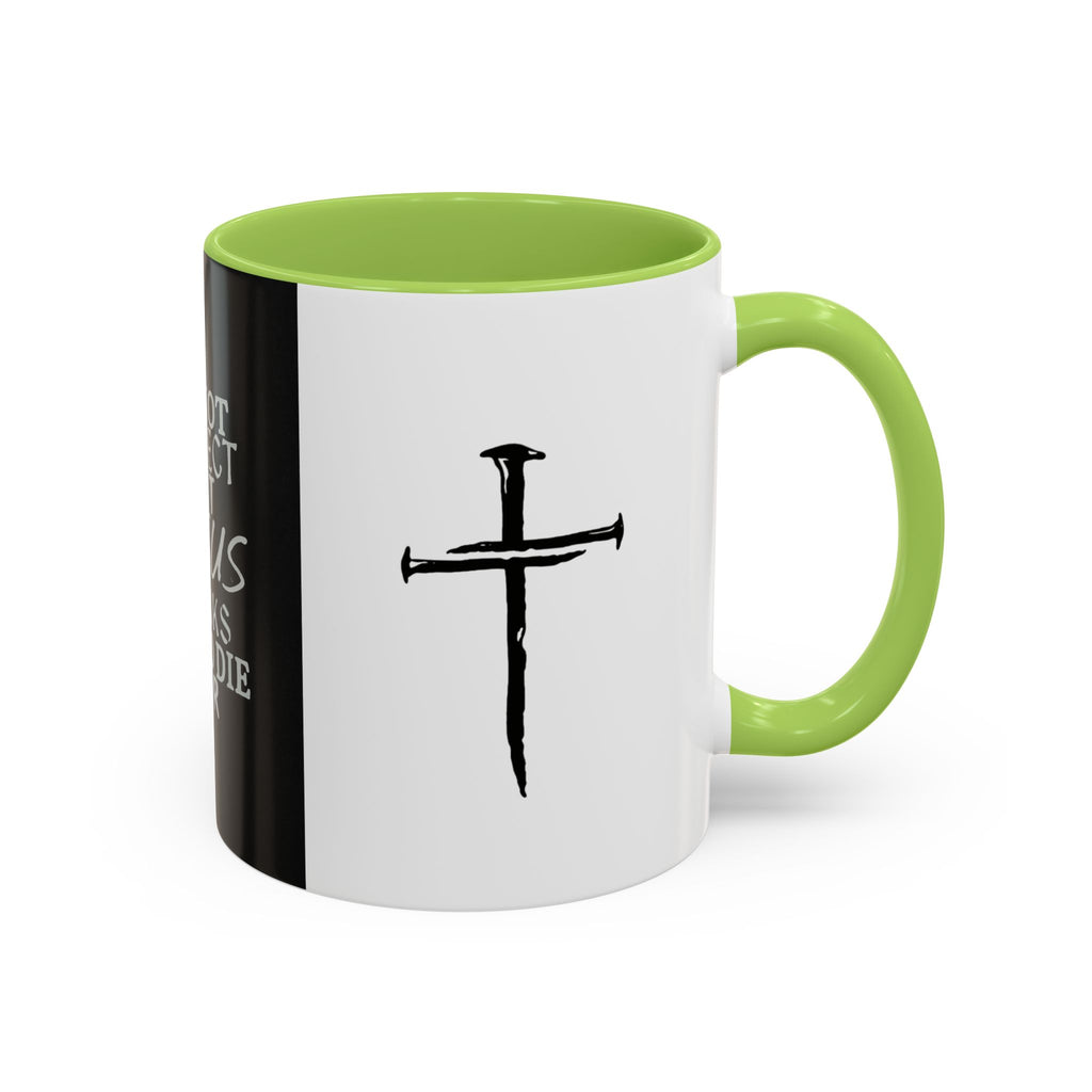 Jesus Thinks I’m Worth Dying For Coffee Mug — Christian Cross Accent Mug
