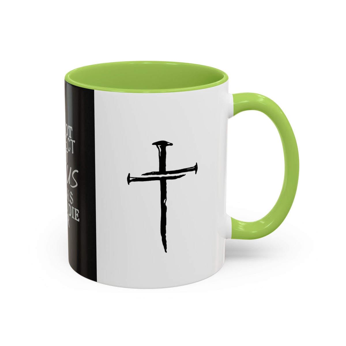 Jesus Thinks I’m Worth Dying For Coffee Mug — Christian Cross Accent Mug