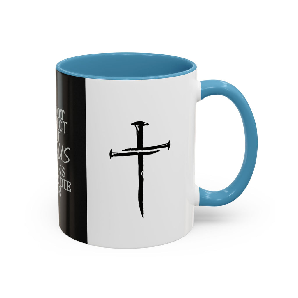JParker.Jesus Thinks I’m Worth Dying For Coffee Mug — Christian Cross Accent Mug