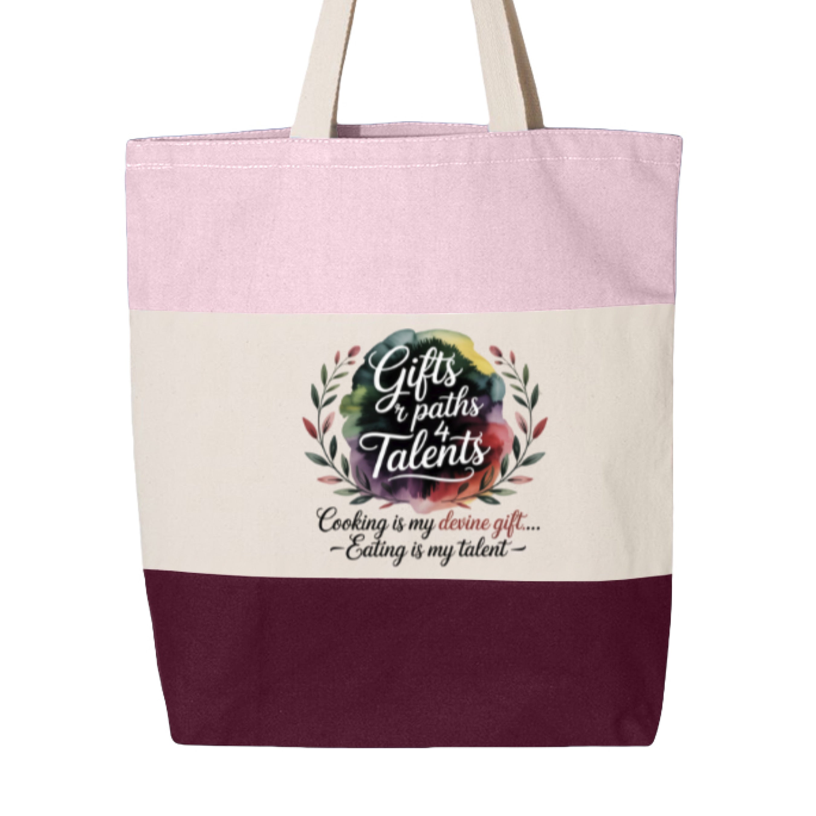Maroon/ Natural/ Light Pink - BACK