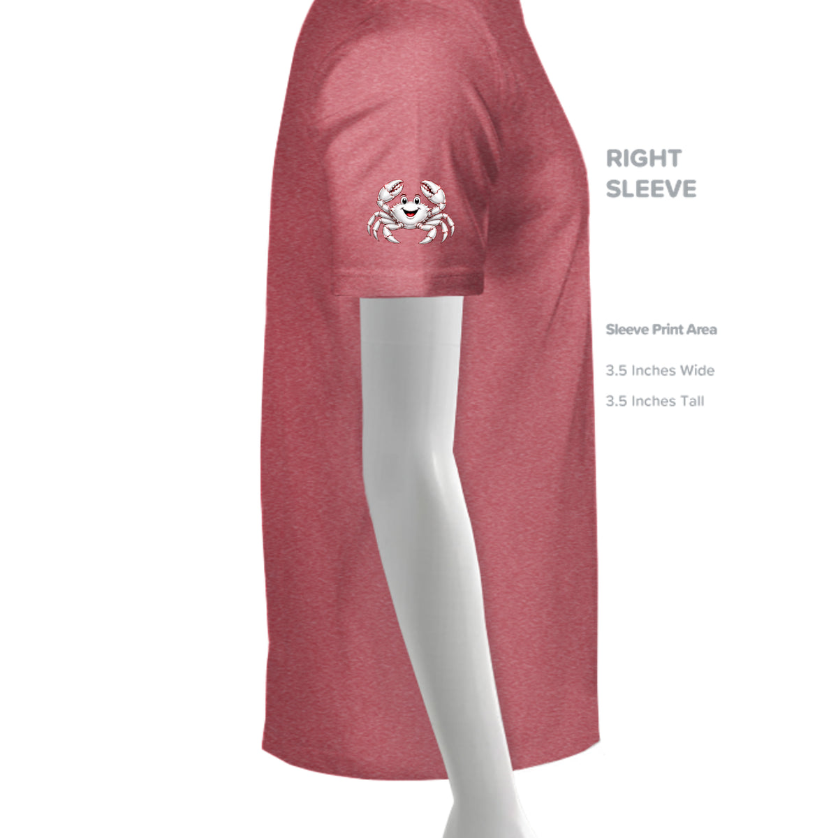 HEATHER RED - G500 - SLEEVE_RIGHT
