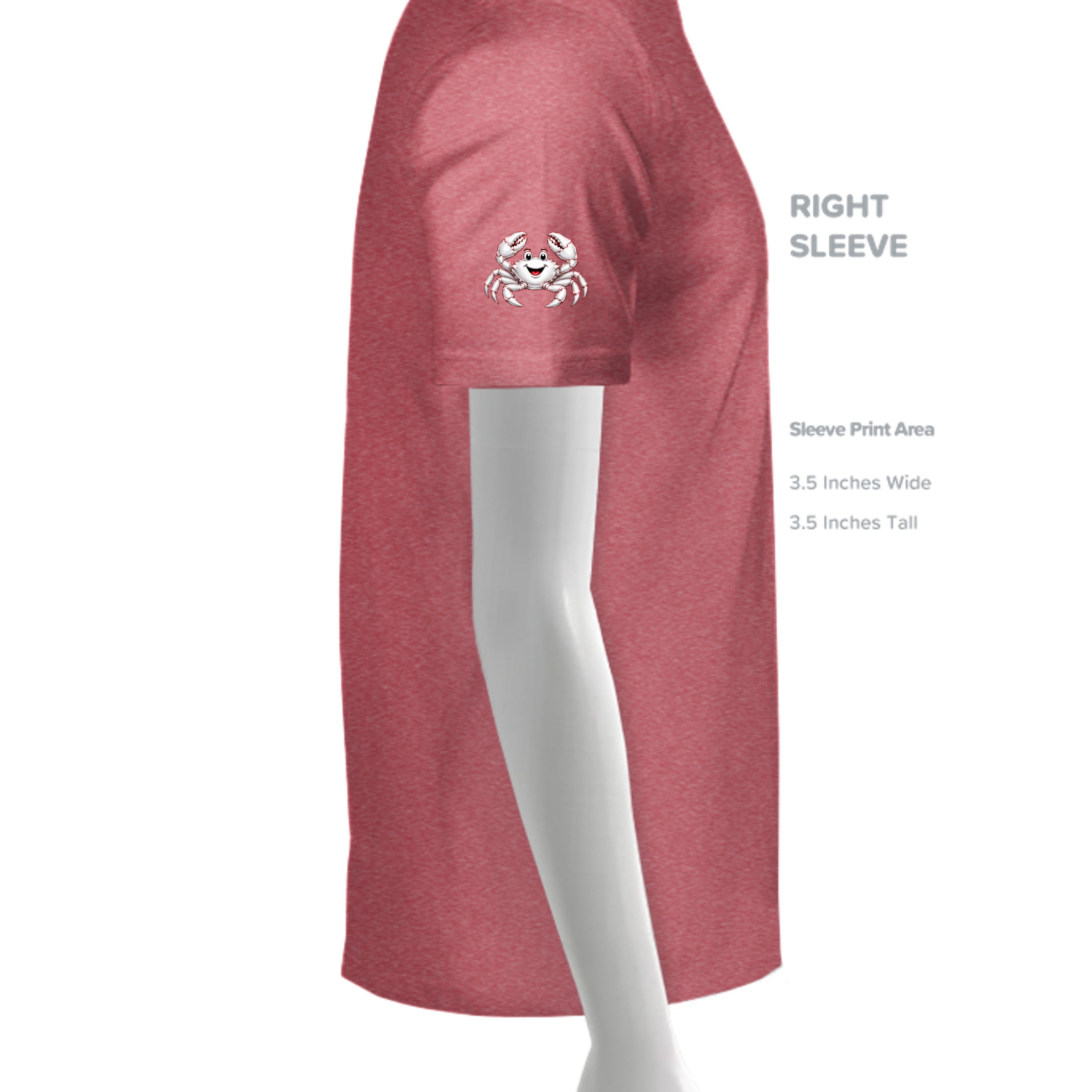 HEATHER RED - G500 - SLEEVE_RIGHT