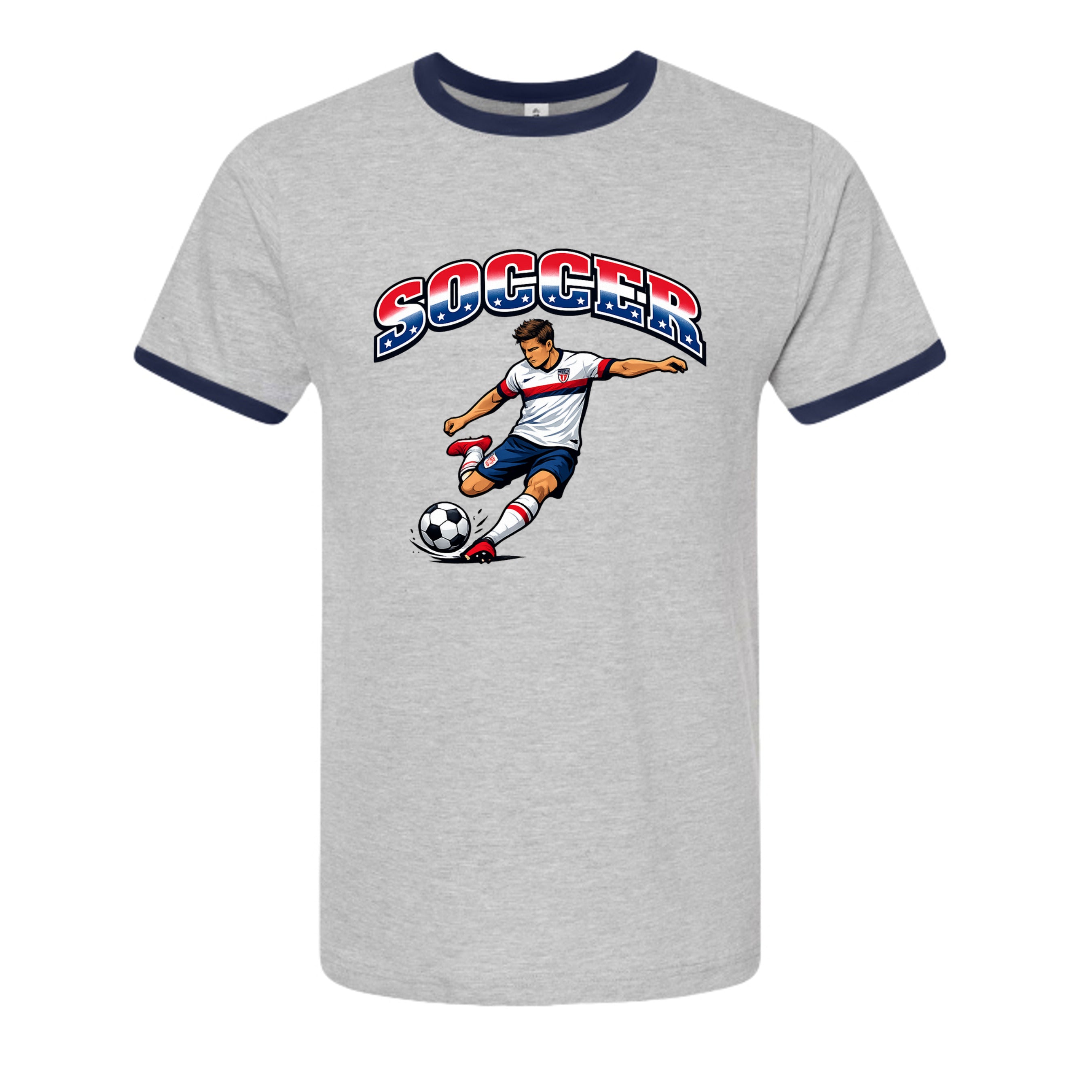 Heather Grey/ Navy - 246 - FRONT