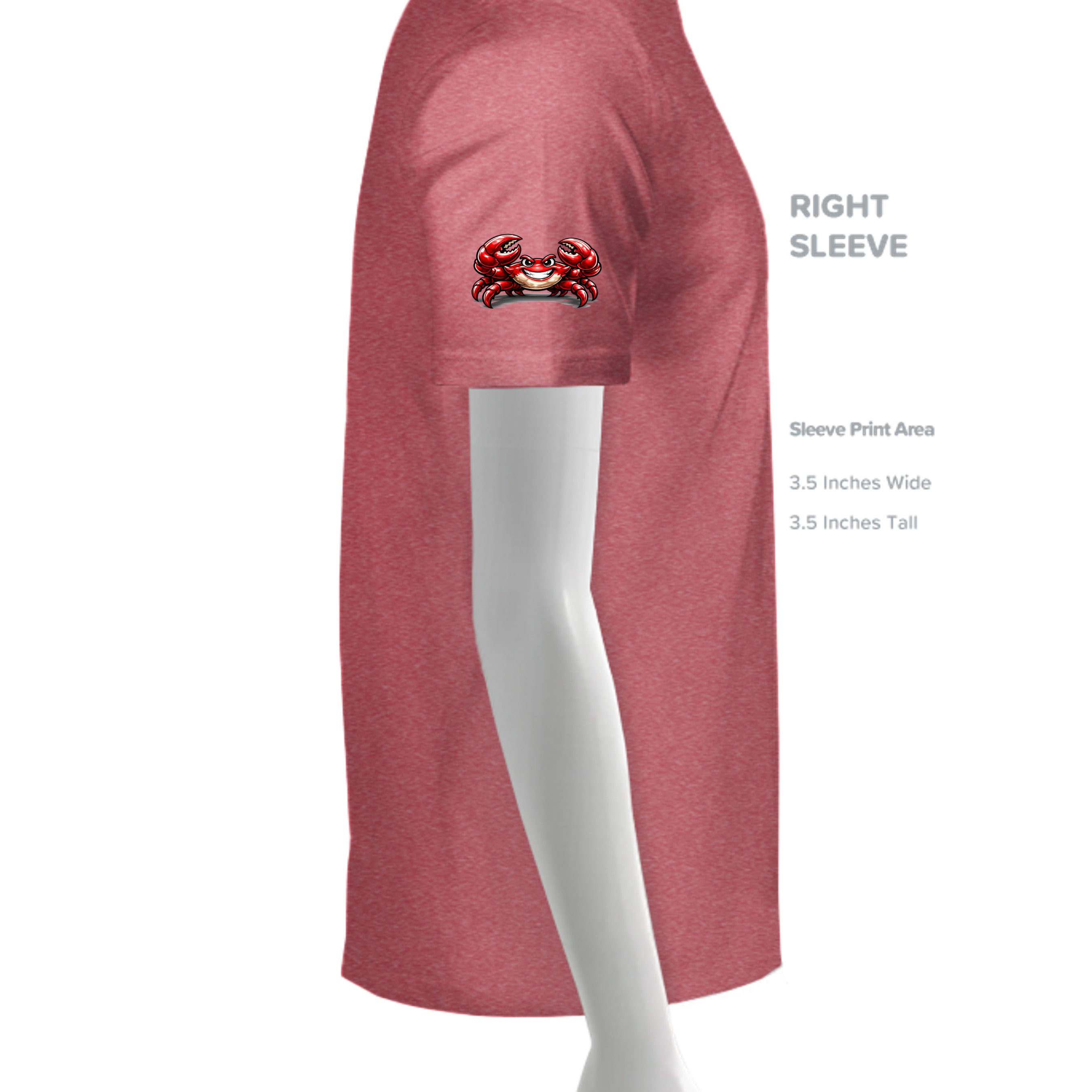 HEATHER RED - G500 - SLEEVE_RIGHT